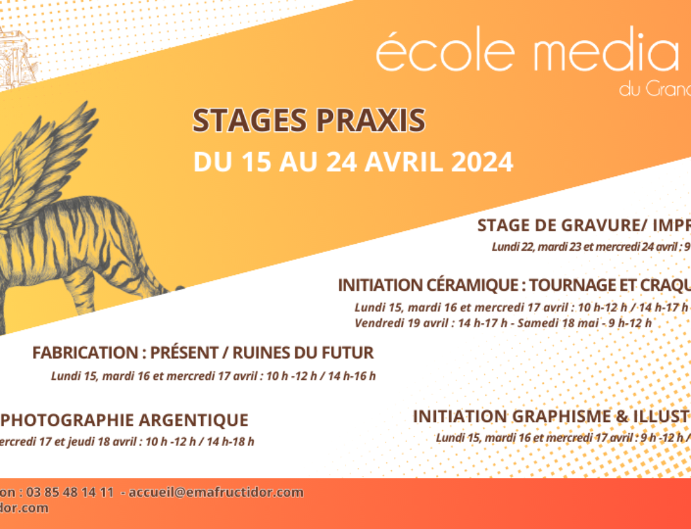 Stages Praxis – AVRIL- MAI- JUIN