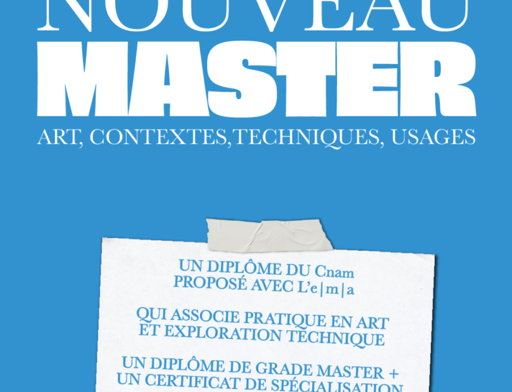 NOUVEAU MASTER | Art, contextes, techniques, usages